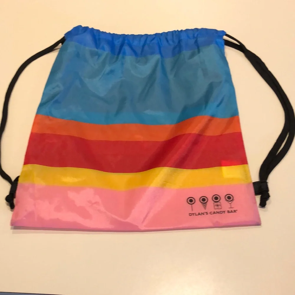New 🍭Dylan’s Candy 🍬 bar striped drawstring bag